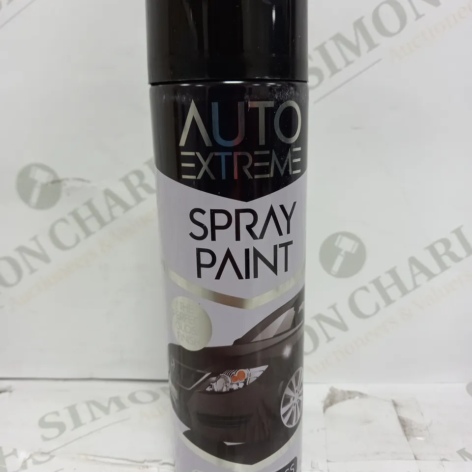 BOX OF 24 AUTO EXTREME SPRAY PAINT IN BLACK GLOSS