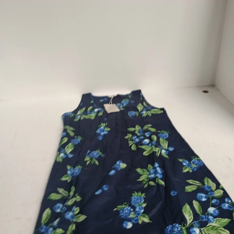 CYBERJAMMIES MIDNIGHT BERRY-NAVY FRUIT PRINT SHORT NIGHTDRESS UK 12 (STYLE NO. 5674)