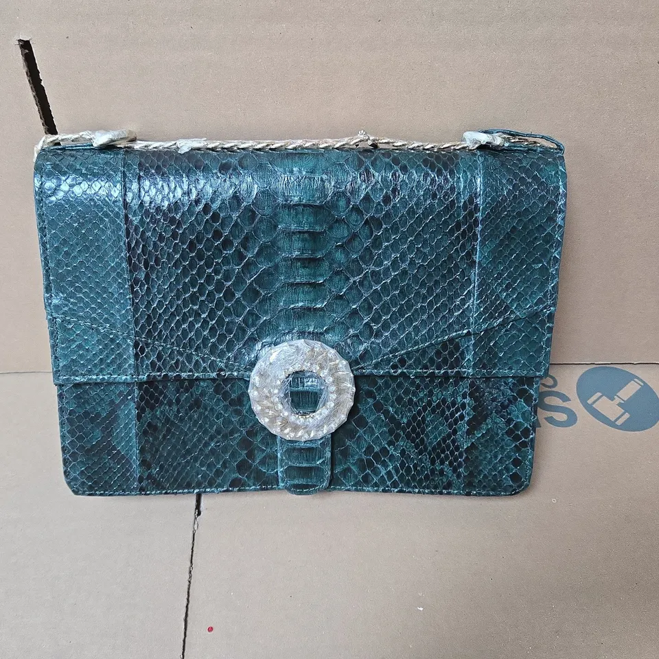 LA MAREY PYTHON SHOULDER BAG 