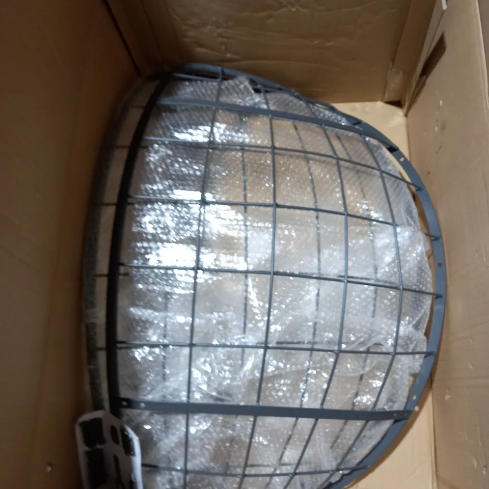LARGE PADDED ROCKING/COCOON CHAIR - GRAPHITE/GREY - COLLECTION ONLY 