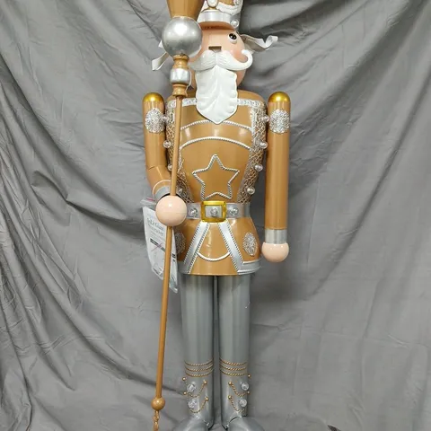 INLIT GIANT NUTCRACKER GOLD/SILVER - COLLECTION ONLY 