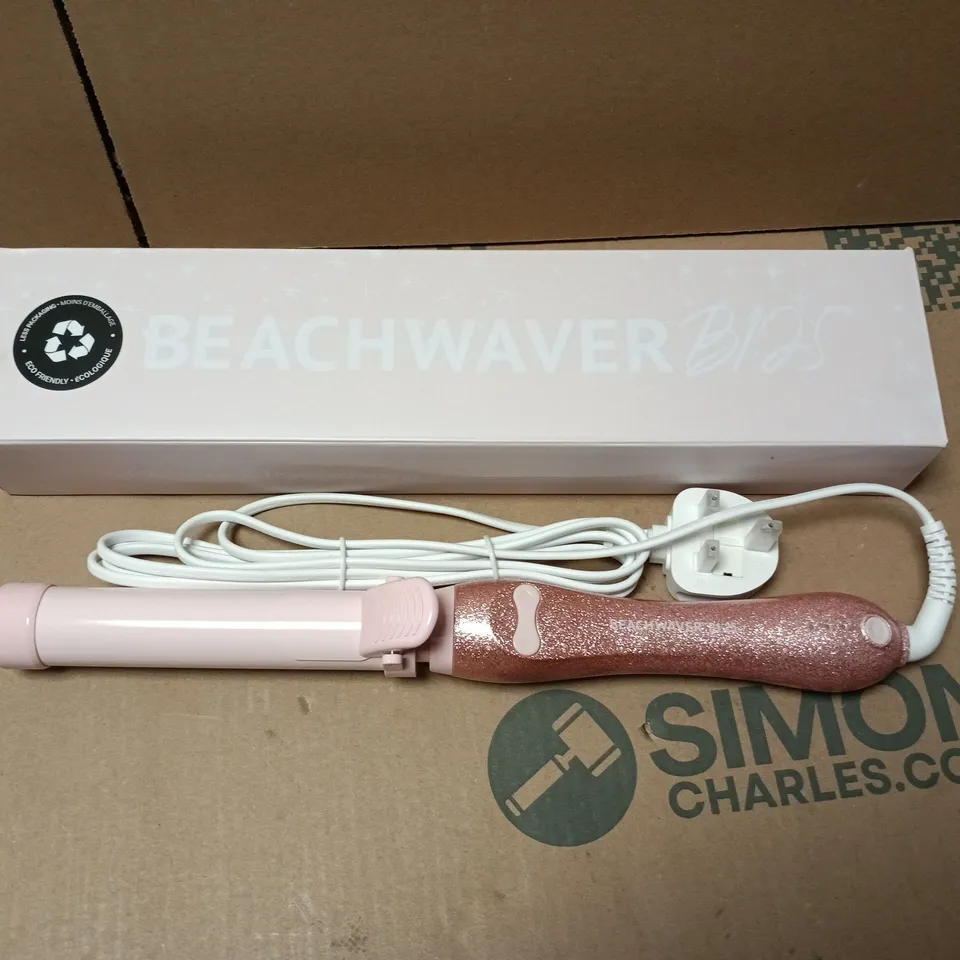 BOXED BEACHWAVER CO. B1.25 ROTATING CURLING IRON - PINK GLITTER