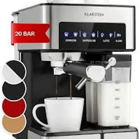 BOXED KLARSTEIN ESPRESSO COFFEE MACHINE