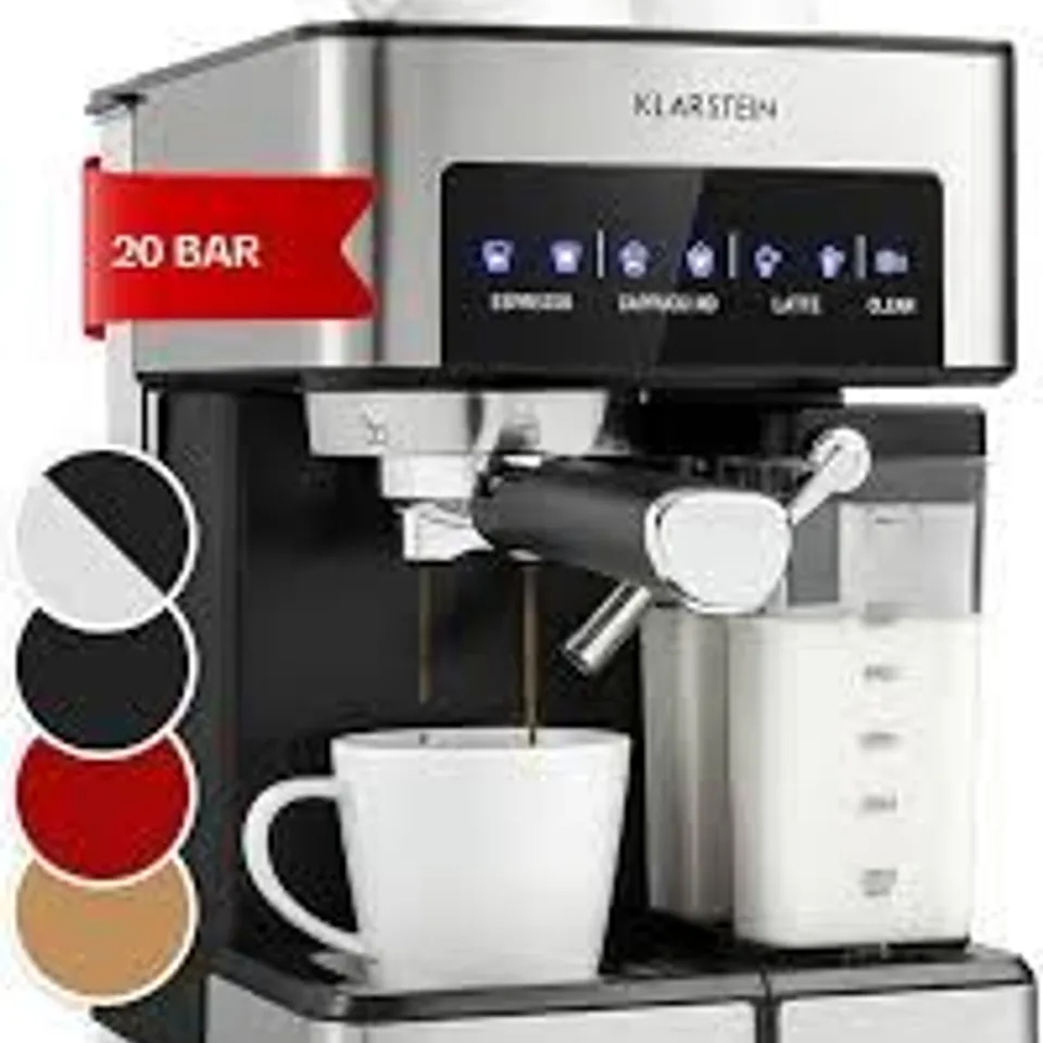 BOXED KLARSTEIN ESPRESSO COFFEE MACHINE
