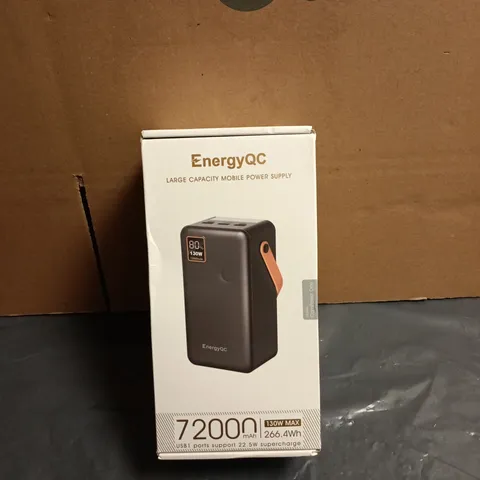 ENERGYQC LARGE CAPACITY MOBILE POWER SUPPLY CAMPOWER ONE 72000 BOXED