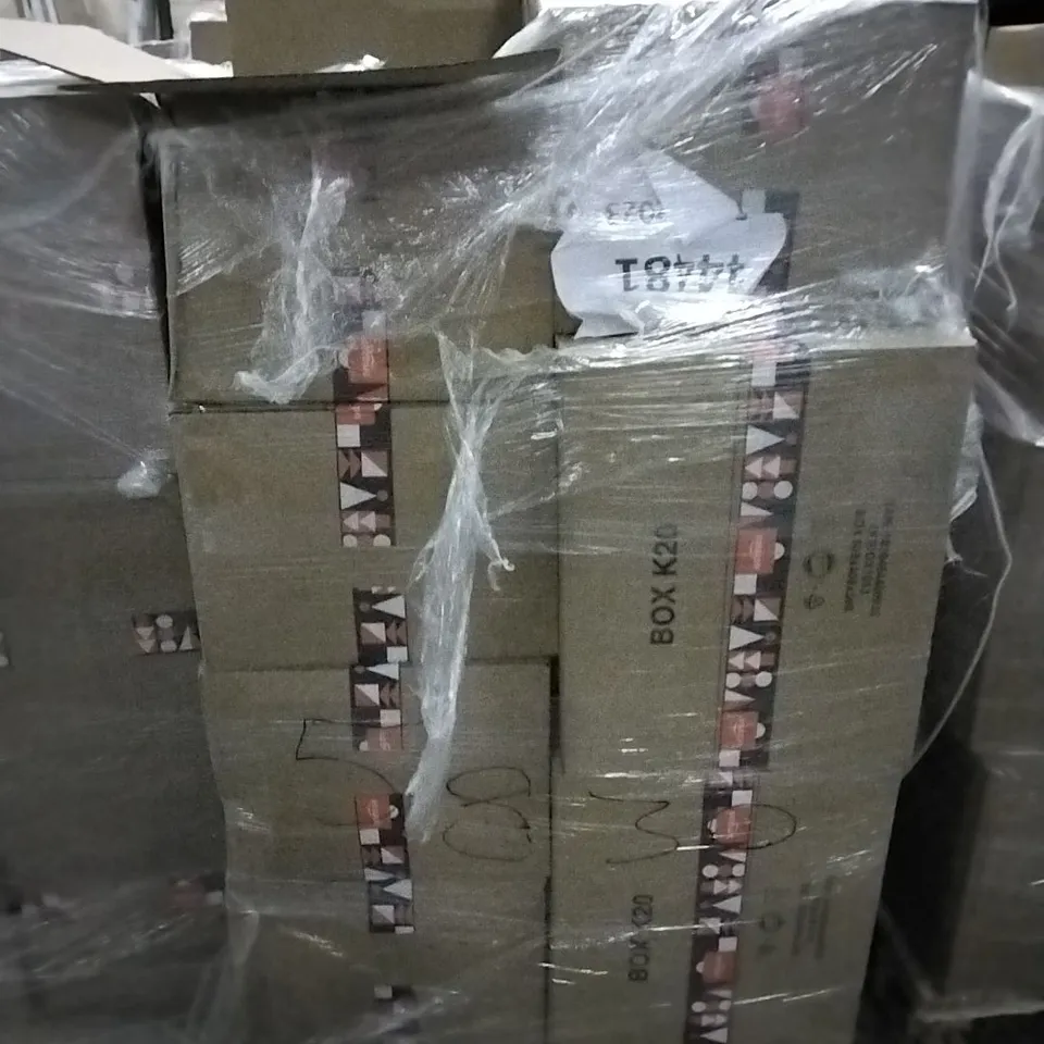 PALLET OF ASSORTED ITEMS INCLUDING NATURAL PUMICE STONE, VACUUM STORAGE BAGS, CHRISTMAS THROW PILLOW COVERS, CHRISTMAS DECORATIONS, WOMENS LEATHER BLAZER