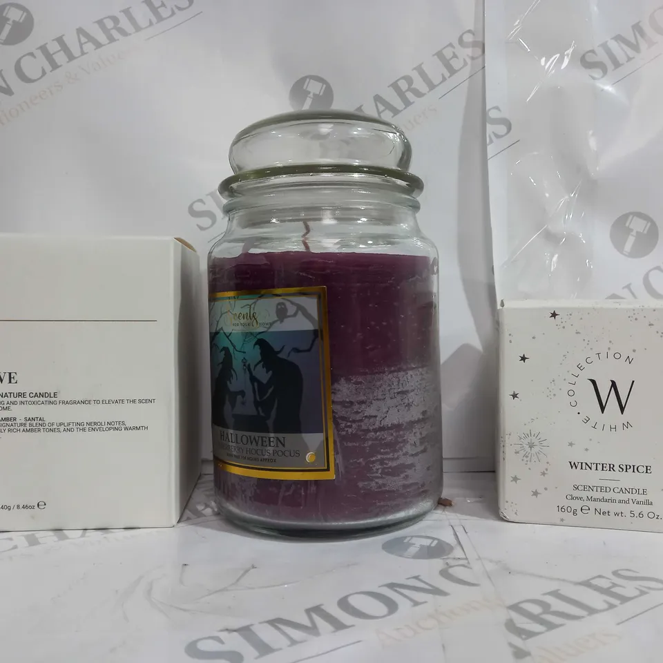 APPROX 15 HOUSEHOLD ITEMS TO INCLUDE VIEVE, SCENTS, WHITE COLLECTION CANDLES