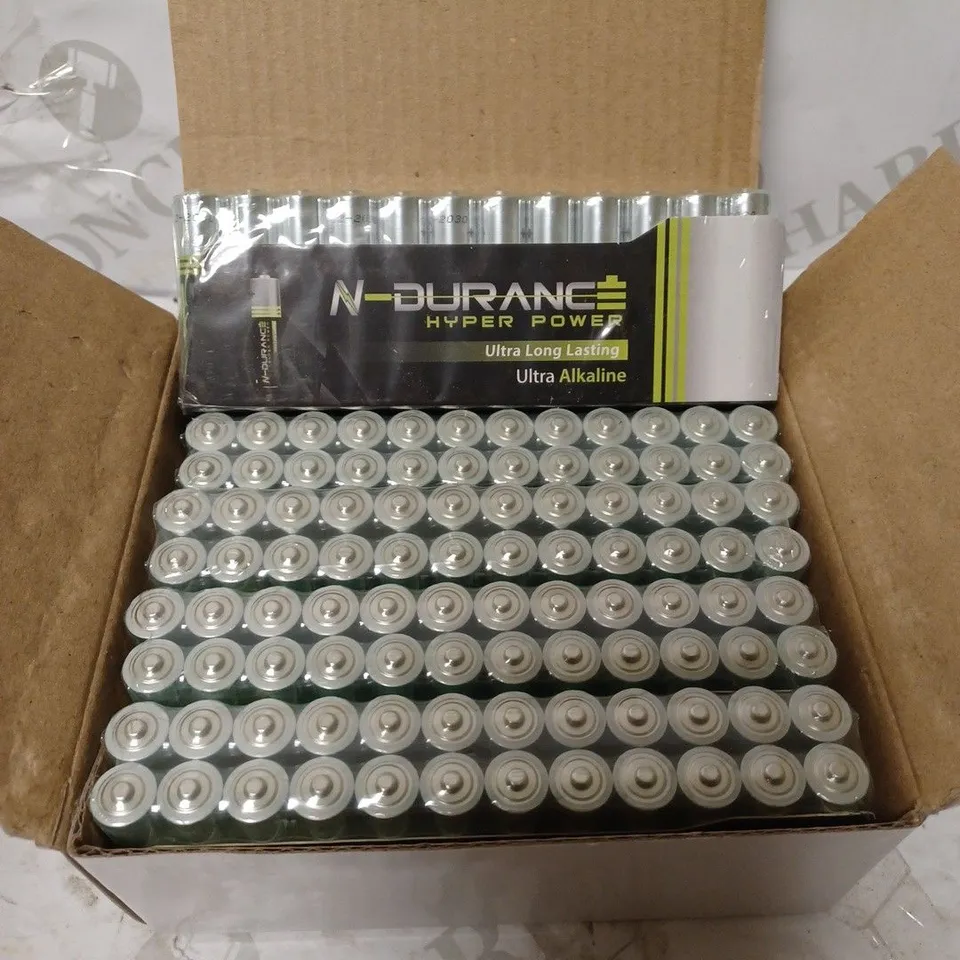 LOT OF APPROX 10 X 120 N-DURANCE HYPER POWER AAA BATTERIES