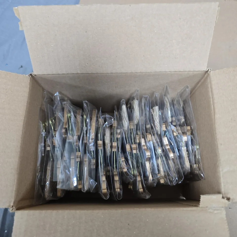 BOX OF APPROXIMATELY 24 GISELA GRAHAM PIG HANGING TREE DECORATIONS