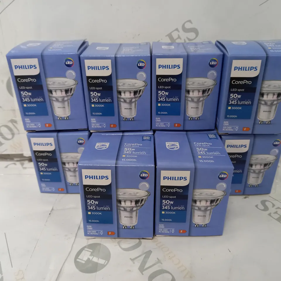 APPROXIMATELY 10 PHILIPS COREPRO LED SPOT BULBS