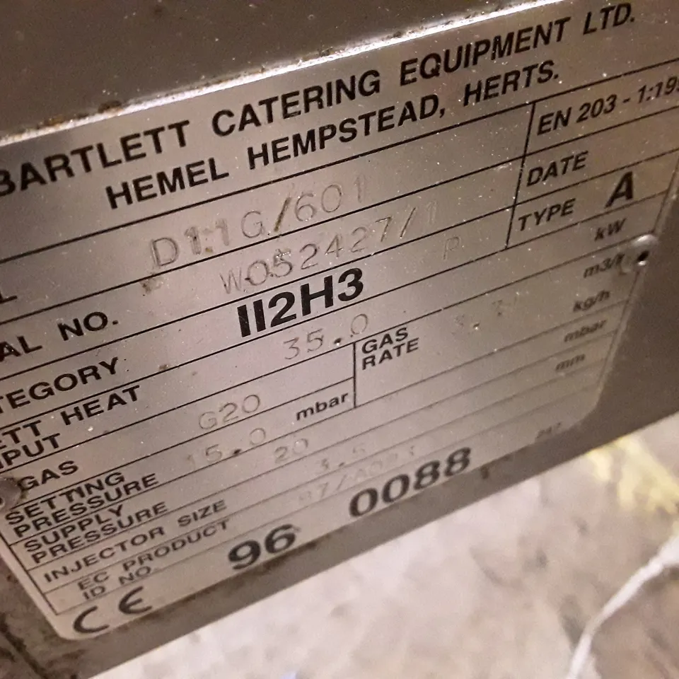 BARTLETT YEOMAN GAS FRYER