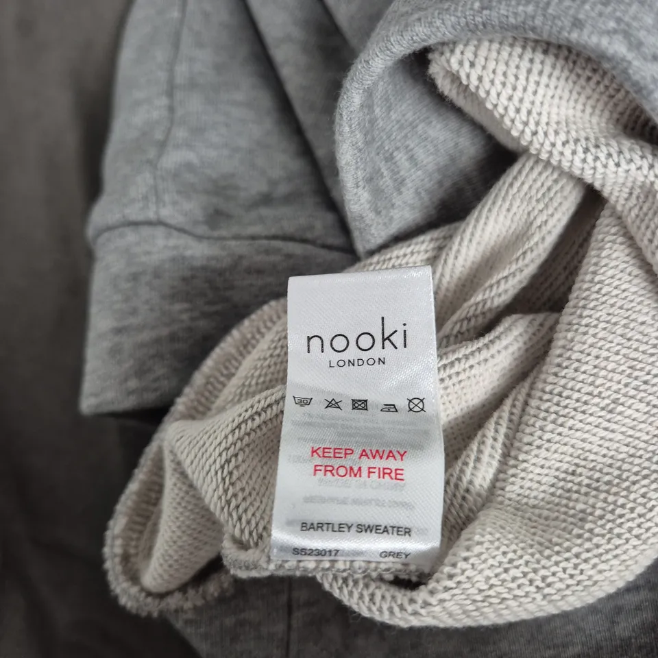 NOOKI LONDON BARTLEY SWEATER – GREY, SIZE S