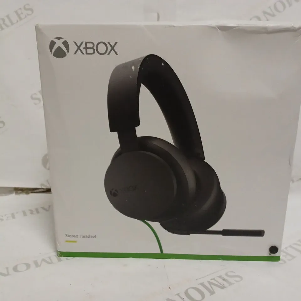 BOXED XBOX WIRED STEREO HEADSET - BLACK/GREEN