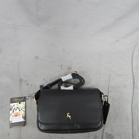 ASHWOOD LUXURY LEATHER HANDBAG – STYLE NO: 64062, BLACK