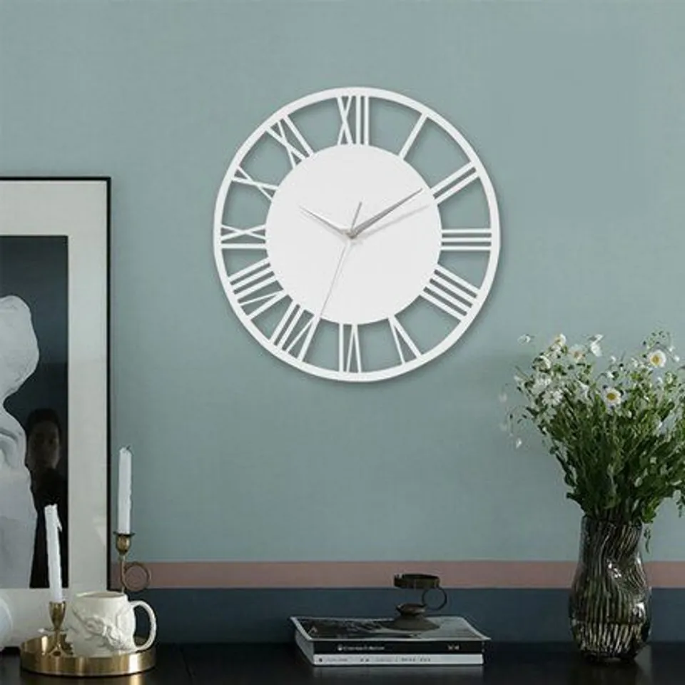 BOXED KENSA SILENT WALL CLOCK- WHITE