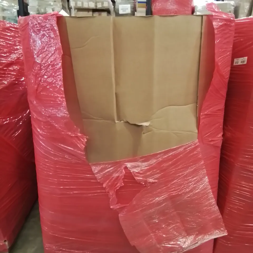 MIXED PALLET CONTAINING VARIOUS BOXED HOUSEHOLD ITEMS TO INCLUDE, TAP, ADJUSTABLE CURTAIN RAILS, CROSS BOW WITH ARROWS ETC.