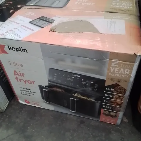 BOXED KEPLIN 9 LITRE DUAL DRAWER AIRFRYER
