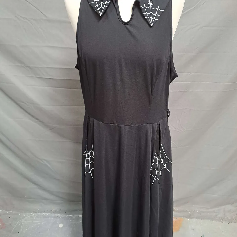 VOODOO VIXEN SLEEVELESS DRESS IN BLACK SIZE XXL