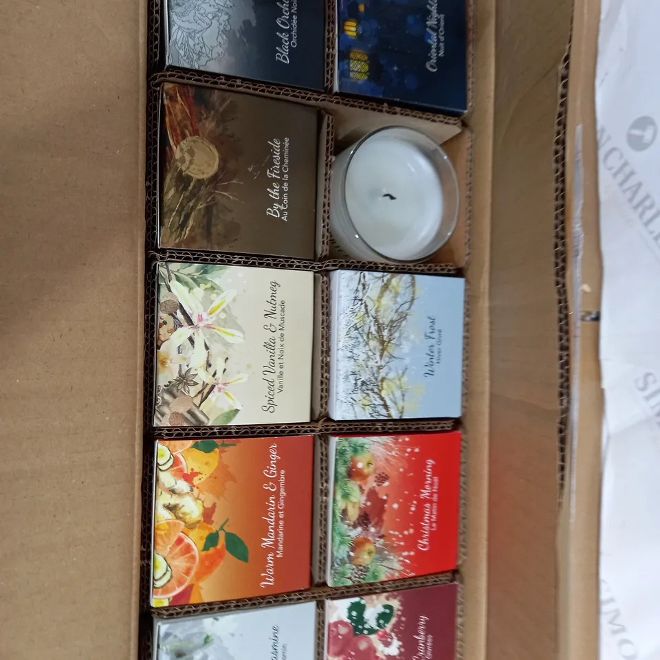 PRICES CANDLES SET OF 10 JAR CANDLES IN GIFT BOXES