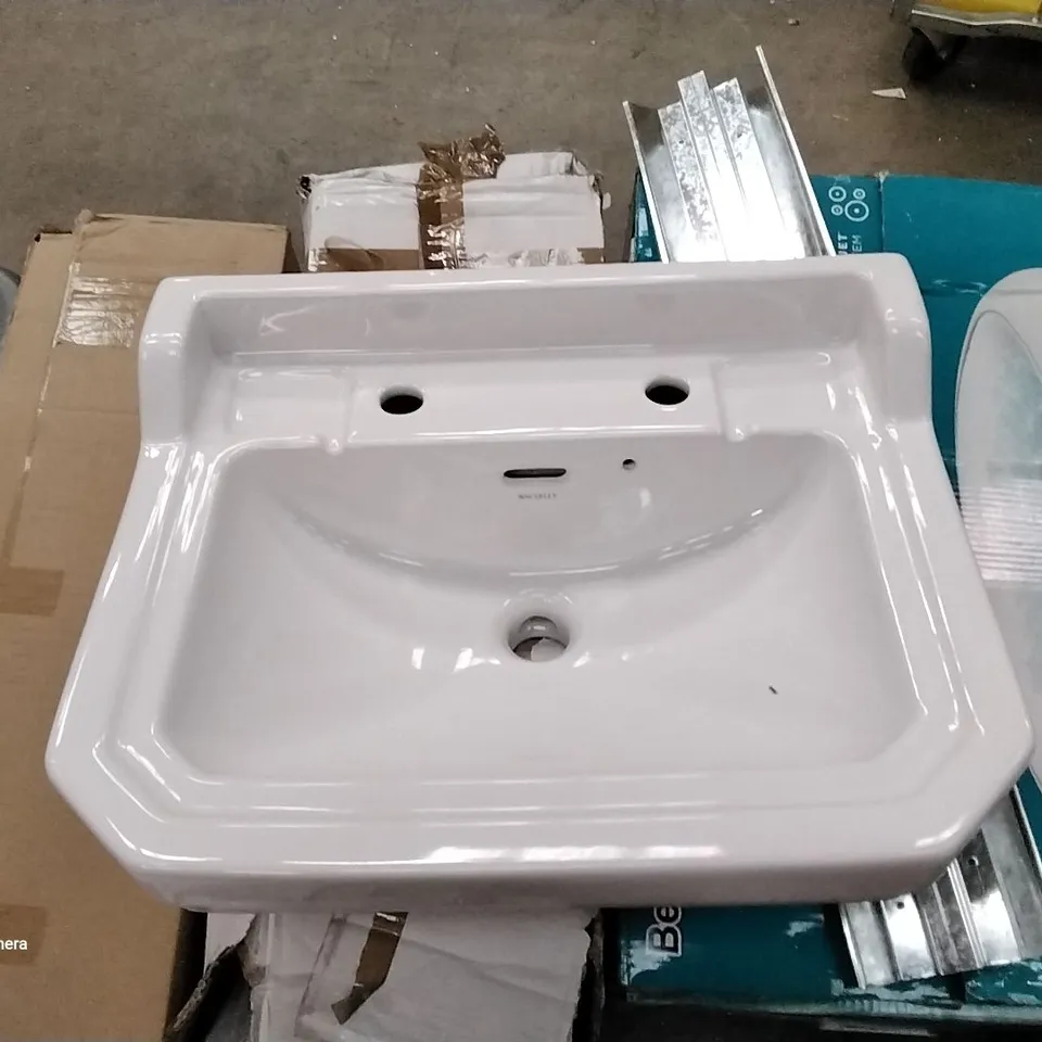 BOXED WAVERLY WHITE BASIN 