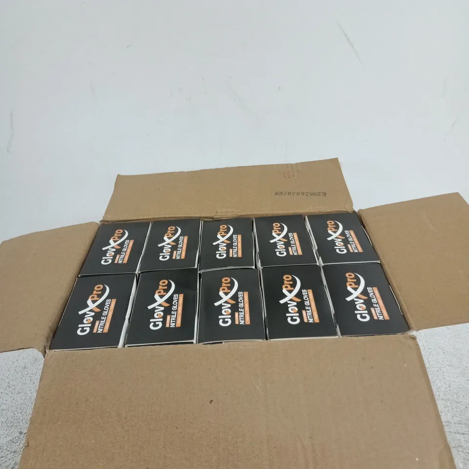 5 BOXES OF GLOVXPRO NITRILE GLOVES – BLACK, 100 PCS PER BOX (BOXED)