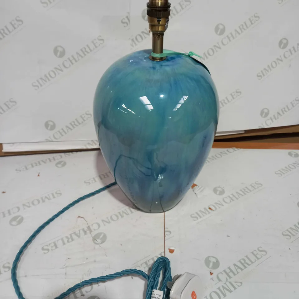 JOHN LEWIS MATTHEW WILLIAMSON REACTIVE GLAZE BASE TABLE LAMP