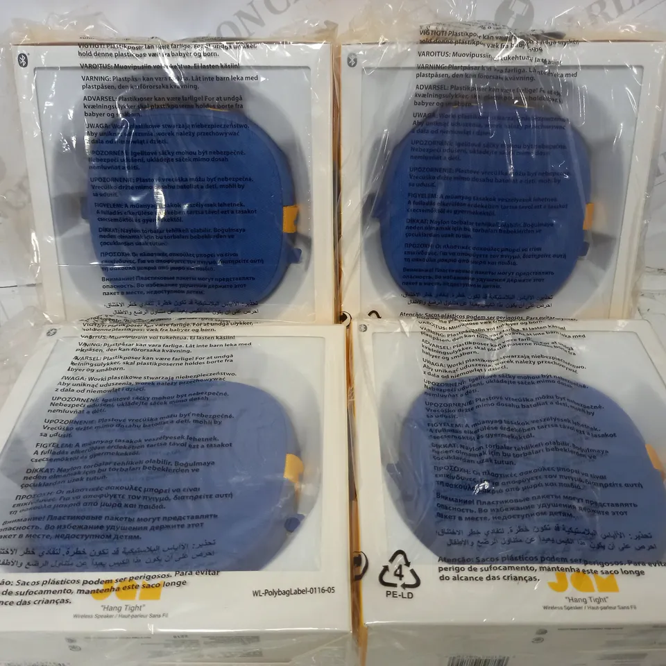 BOX OF 4 BOXED JAM HANG TIGHT WIRELESS SPEAKER