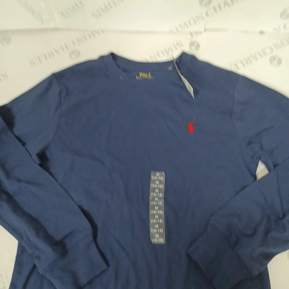 POLO RALPH LAUREN LONG SLEEVED T-SHIRT SIZE 10-12 YEARS