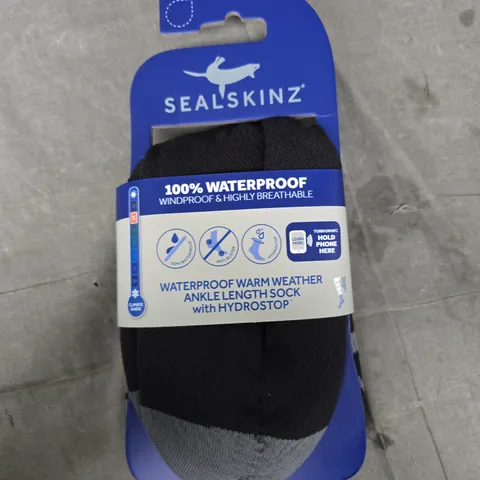 SEALSKINZ WATERPROOF ANKLE-LENGTH SOCK WITH HYDROSTOP