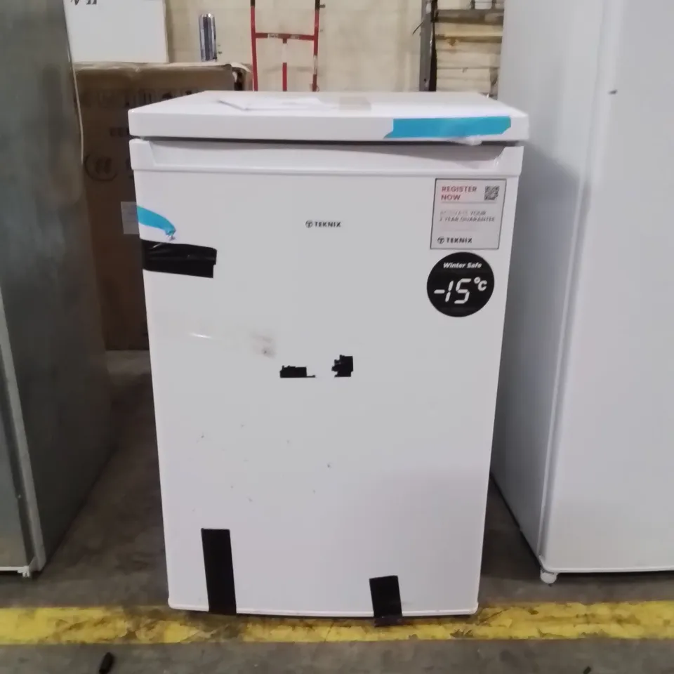 TEKNIX LBF085H FREESTANDING UNDERCOUNTER FREEZER - 55CM WIDTH - 90 LITRE CAPACITY - 4 LARGE COMPARTMENTS