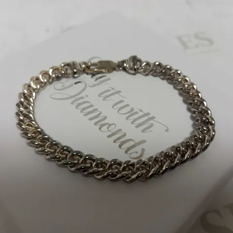 SAY IT WITH DIAMONDS HEAVY TIGHT LINK BRACELET