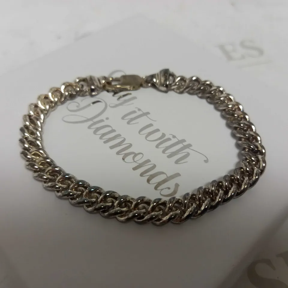 SAY IT WITH DIAMONDS HEAVY TIGHT LINK BRACELET RRP £105