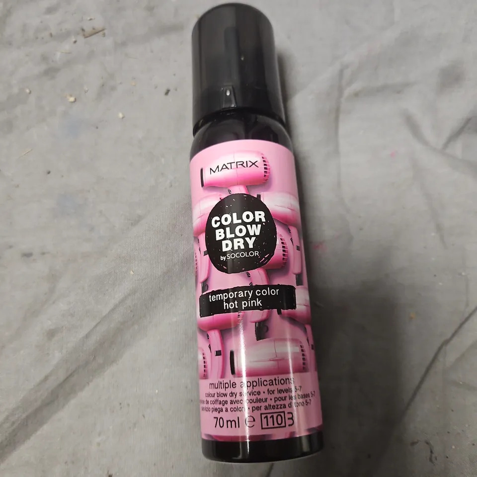 BOX OF APPROXIMATELY 24 MATRIX COLOR BLOW DRY TEMPORARY COLOR – HOT PINK, 70 ML 