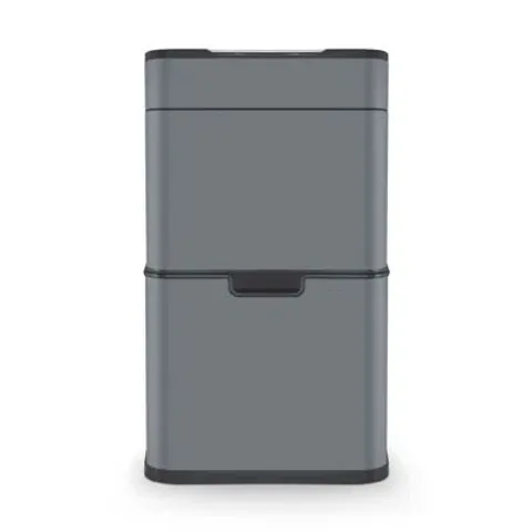 BOXED STAINLESS STEEL MOTION SENSOR RECYCLING BIN - 50L (1 BOX)