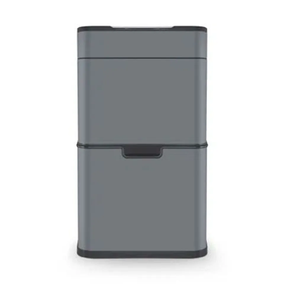 BOXED STAINLESS STEEL MOTION SENSOR RECYCLING BIN - 50L (1 BOX)