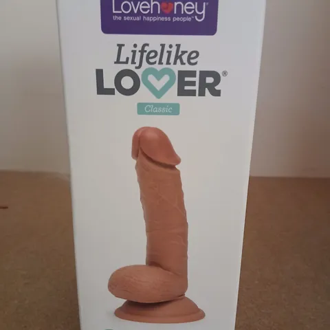 LOVEHONEY LIFELIKE LOVER CLASSIC 6IN REALISTIC DILDO – BOXED