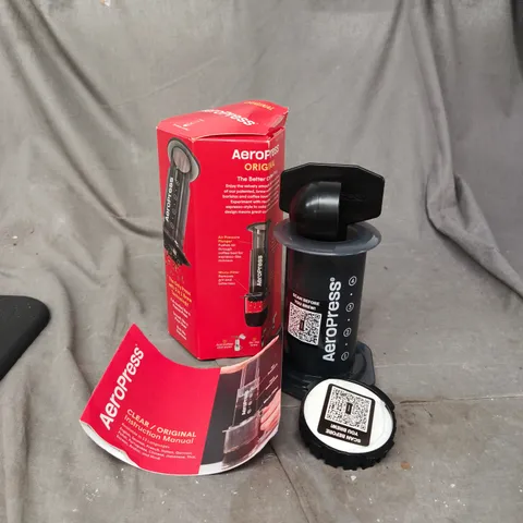 AEROPRESS ORIGINAL COFFEE MAKER WITH BOX & MANUAL
