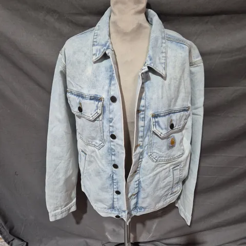 CARHARTT STETSON DENIM JACKET – SUN WASHED BLUE – SIZE M
