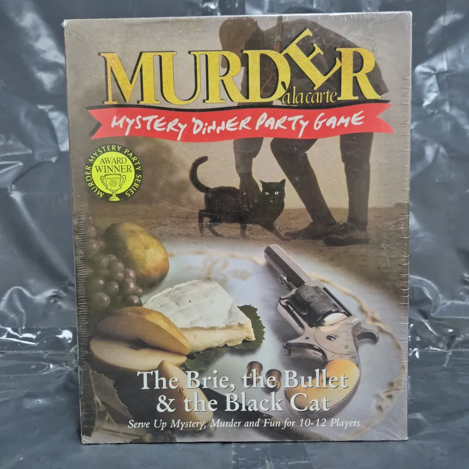 THE BRIE, THE BULLET, AND THE BLACK CAT MURDER MYSTERY DINNER PARTY GAME