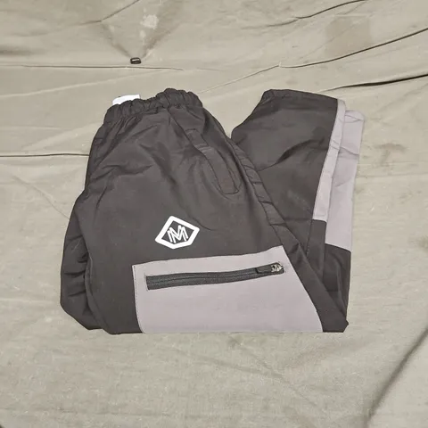 MULTRAK ACTIVEWEAR TRACK PANTS IN BLACK/GREY SIZE XXS
