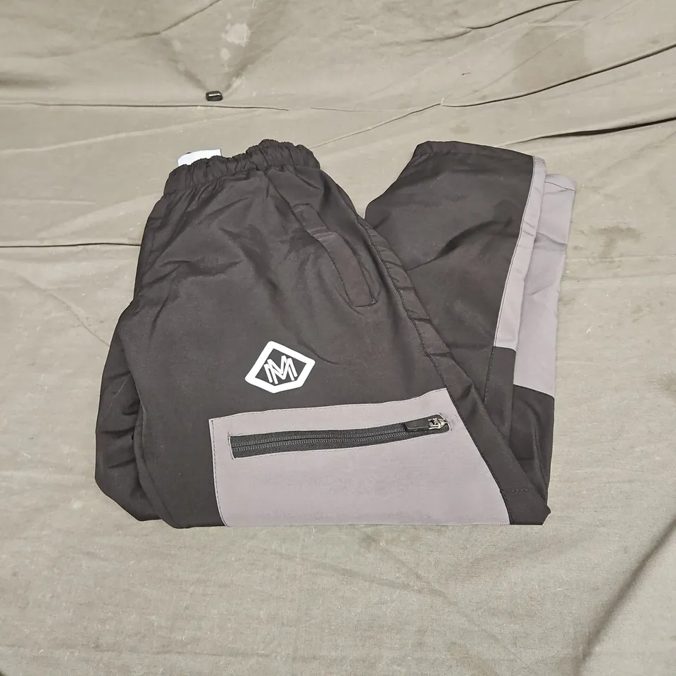 MULTRAK ACTIVEWEAR TRACK PANTS IN BLACK/GREY SIZE XXS