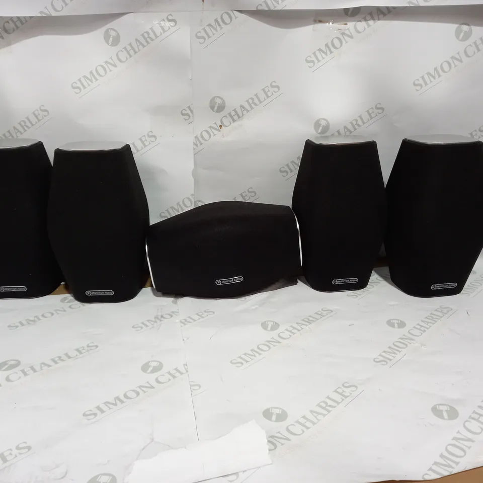 MONITOR AUDIO MASS 5.0 SURROUND SOUND SATELLITE SPEAKER SYSTEM - MIDNIGHT BLACK