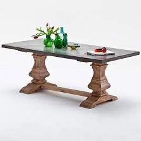BRAND NEW & BOXED SALERNO BENTON OPTIK FINISH RECTANGULAR DINING TABLE (2 BOXES)