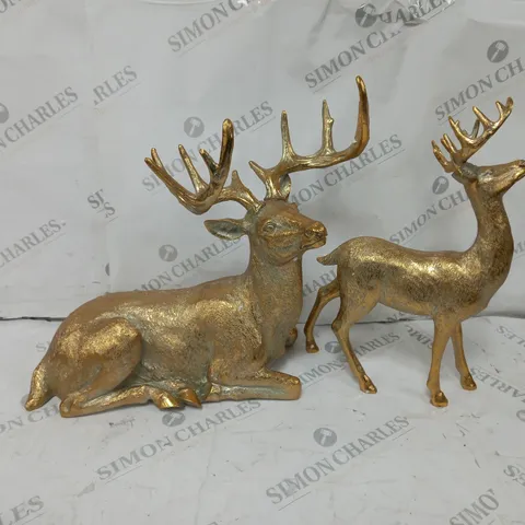 BOXED ALISON CORK SET OF 2 STAGS