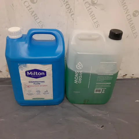 APPROXIMATELY 3 ASSORTED LIQUIDS TO INCLUDE HYDRO SNOW AND DISINFECTING FLUID - COLLECTION ONLY