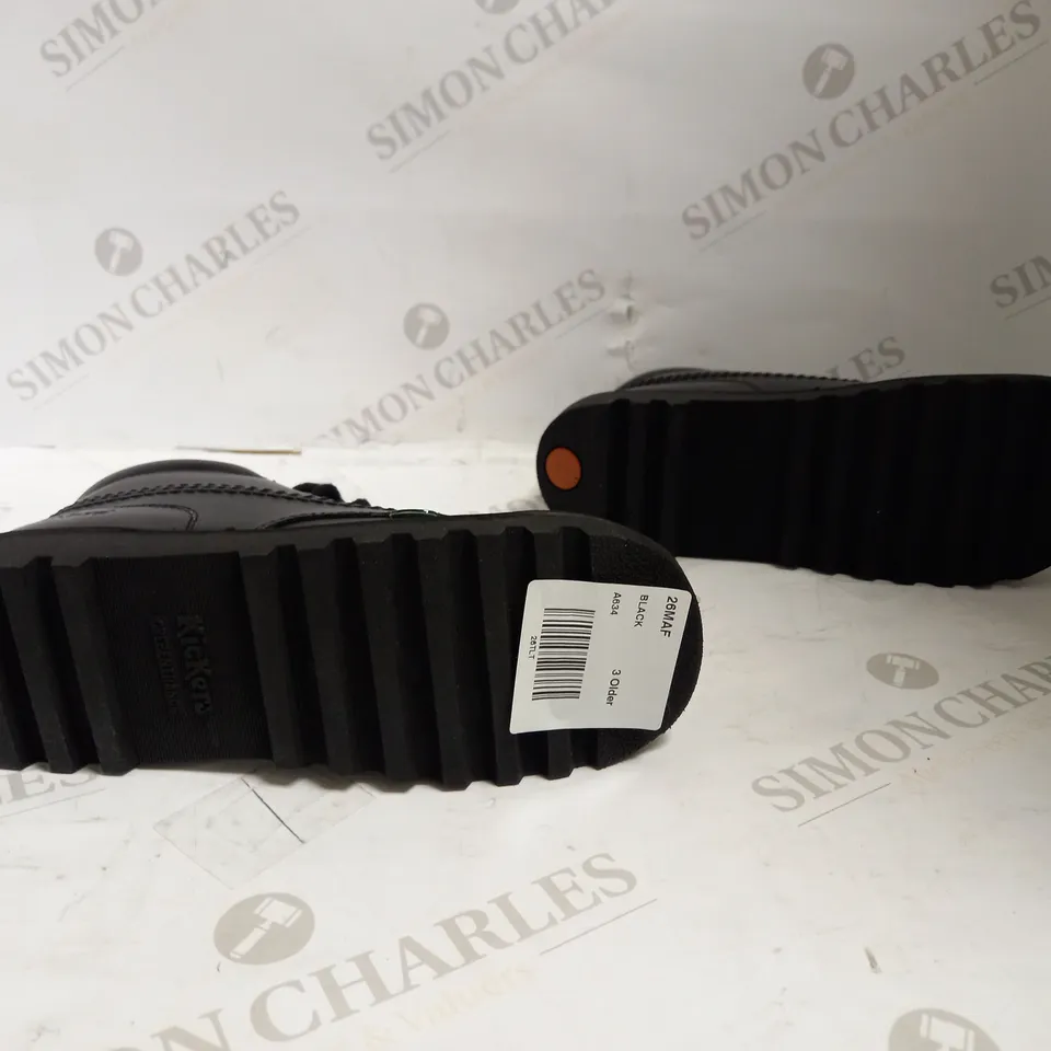 KICKERS HI Y CORE BLACK - SIZE 36 