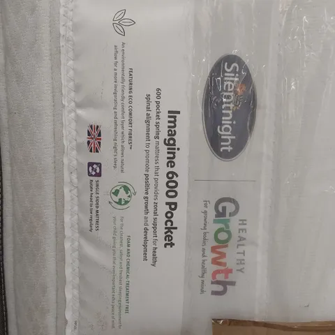 BAGGED SILENTNIGHT 4' SMALL DOUBLE IMAGINE 600 POCKET MATTRESS