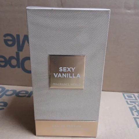 BOXED AND SEALED SEXY VANILLA FRAGRANCE WORLD EAU DE PARFUM 150ML