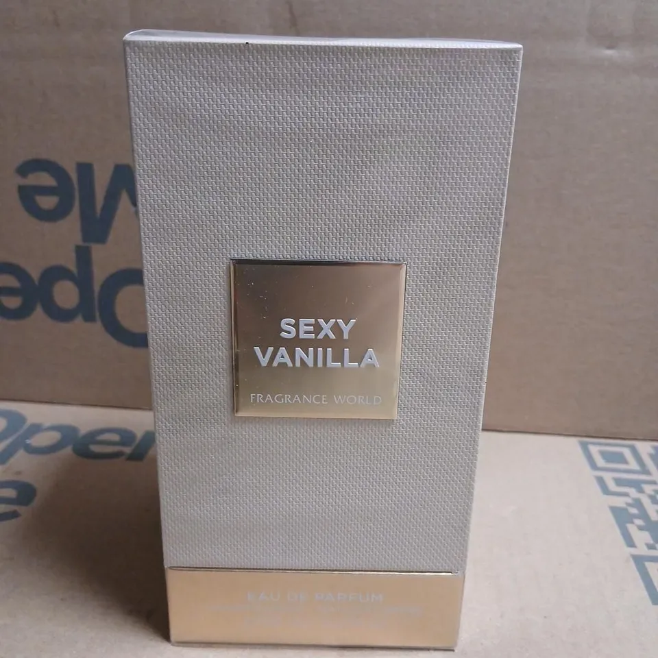 BOXED AND SEALED SEXY VANILLA FRAGRANCE WORLD EAU DE PARFUM 150ML