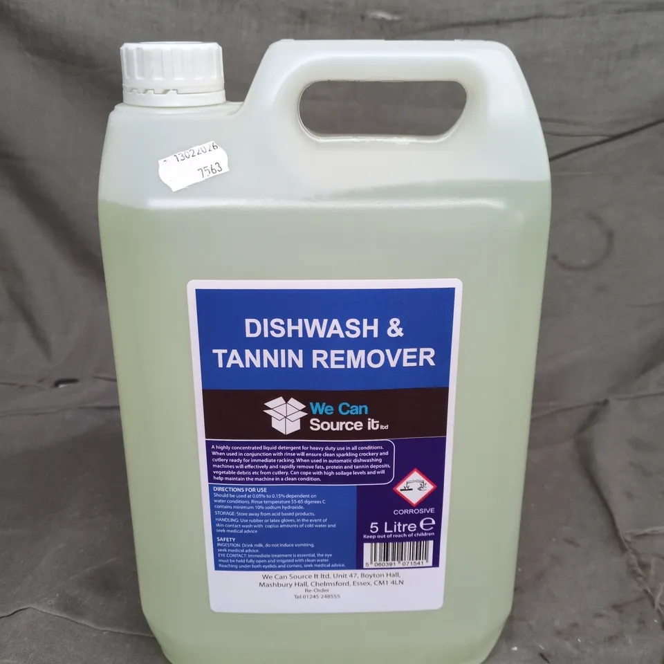 DISHWASH & TANNIN REMOVER – 5 LITRE 